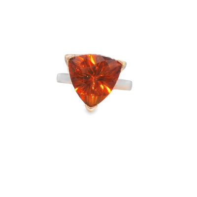 5ct Ray Miller Cut Citrine Ring SS 4.74gm 5ct Ray Miller Cut Citrine Ring SS 4.74gm | Custom Gemstone Jewelry by David Porter Jewelry