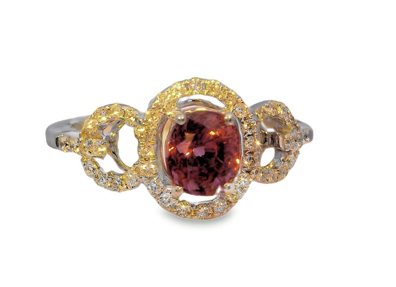 ​1.21 Pink Sapphire 0.31ct dia 3.00gm 14k​