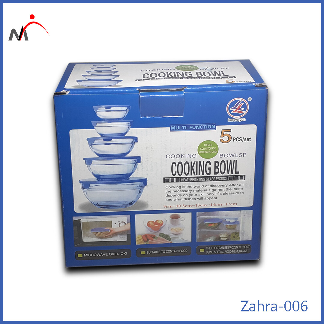 Cooking bowl Glass Multi Functional  5 Piece Set