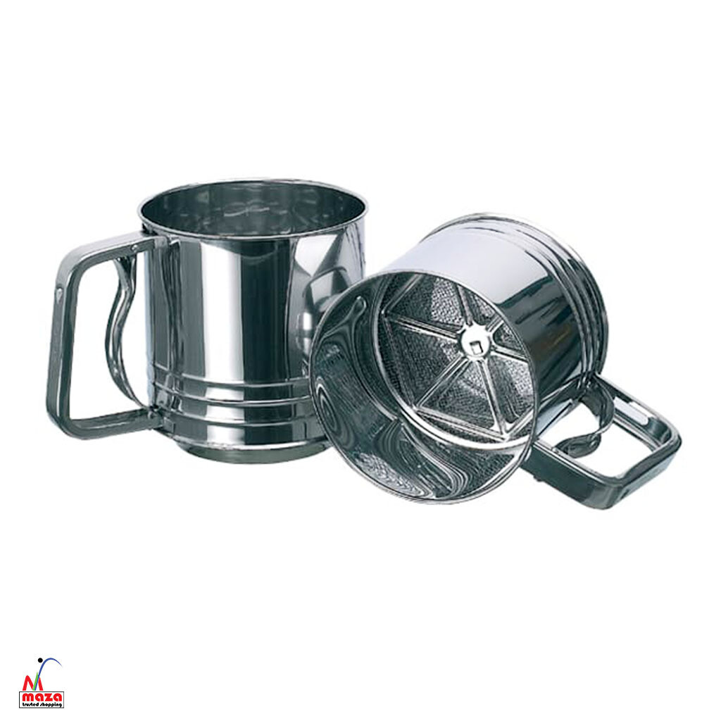 Flour Sifter Sugar Sifter Stainless Steel Trigger Action Flour_Powdered
