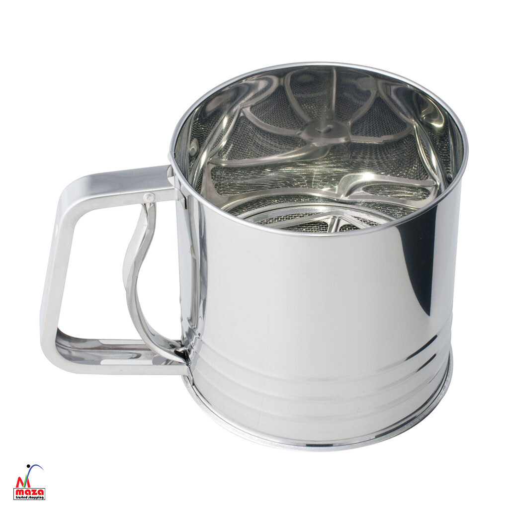 Flour Sifter Sugar Sifter Stainless Steel Trigger Action Flour_Powdered
