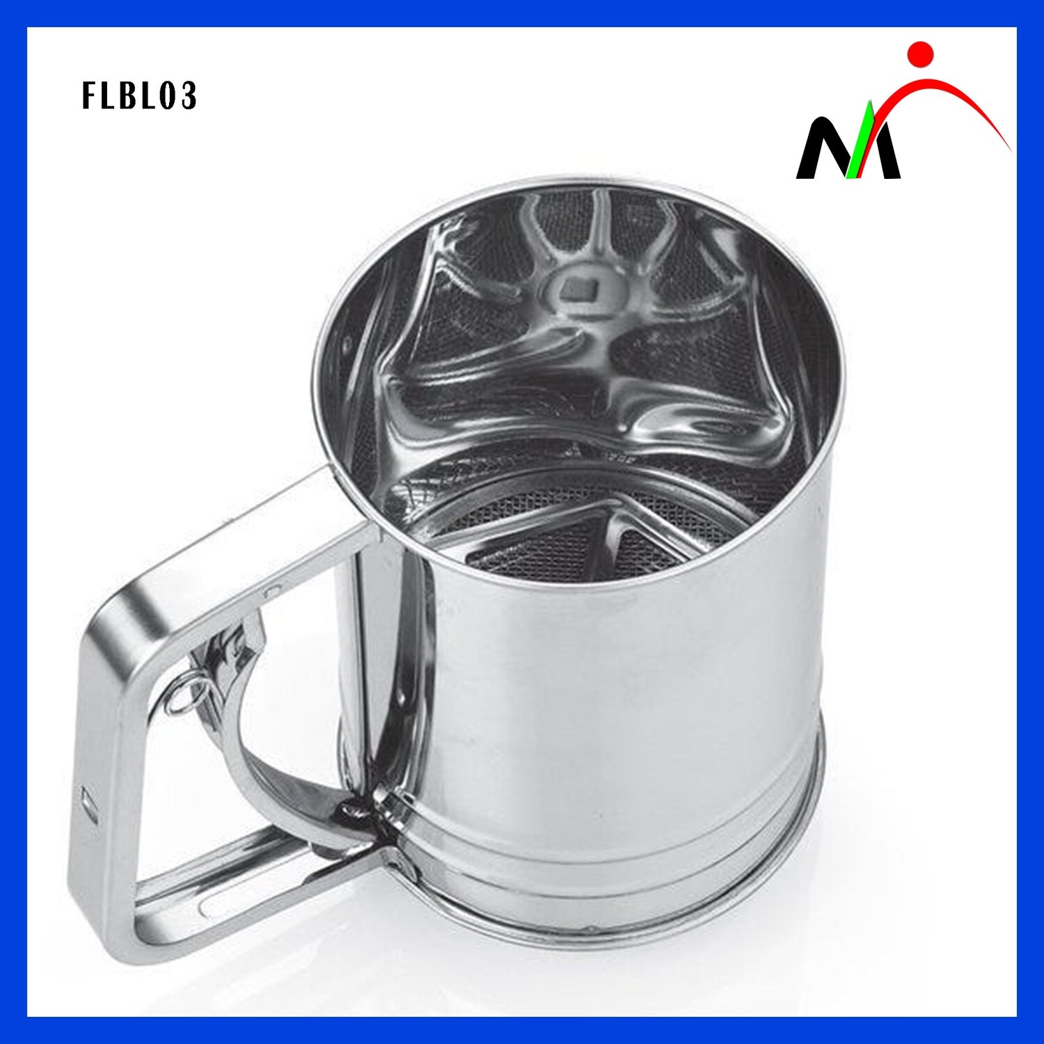 Flour Sifter Sugar Sifter Stainless Steel Trigger Action Flour_Powdered