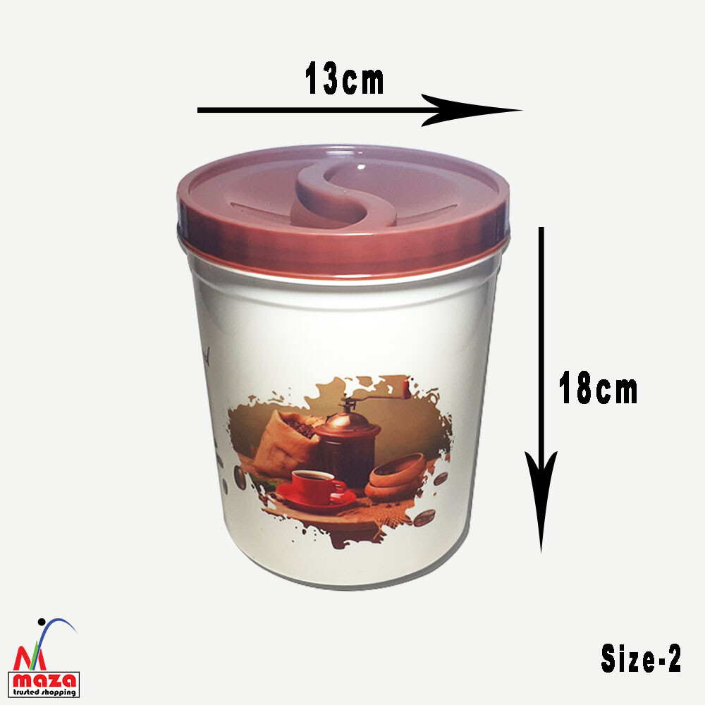 Plastic Storage Container Round Shape  Big to Small  5 pieces Set