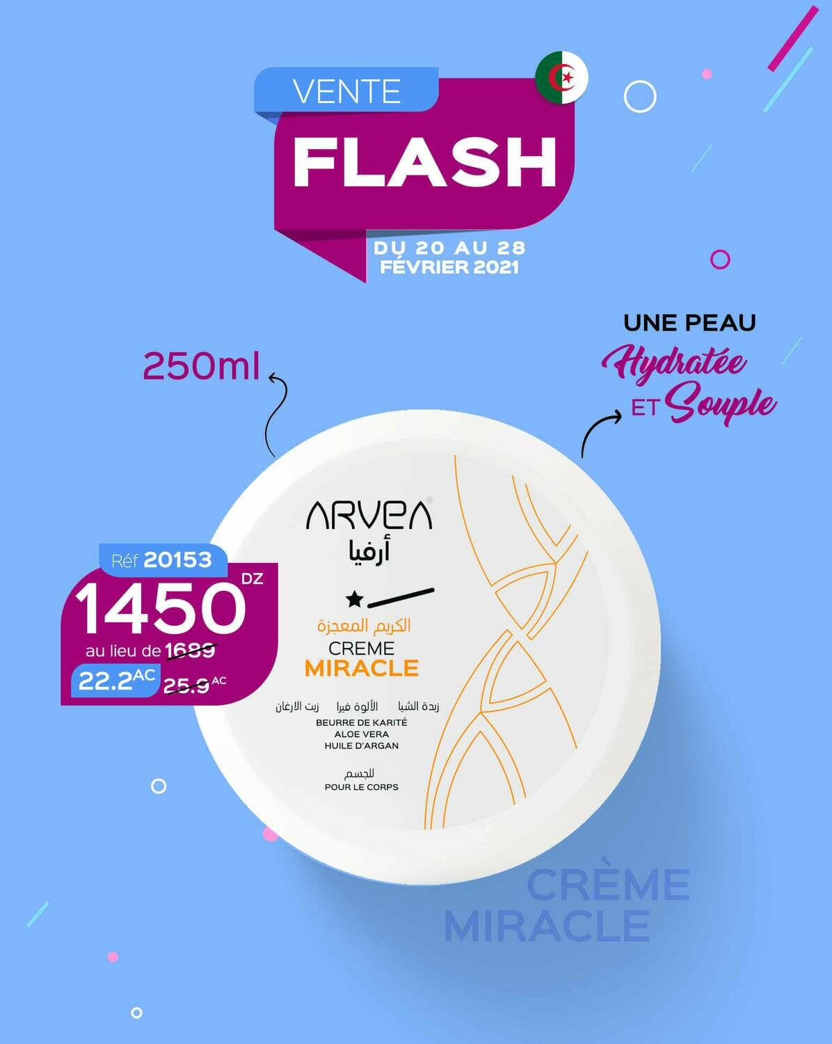 Crème Miracle
Soins pour le corps