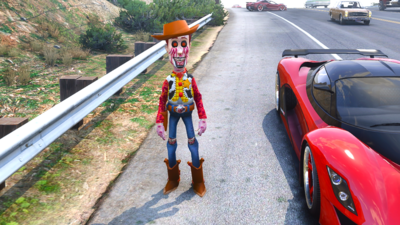 Creepy Woody AddOn Ped Horror Mod {GTA5 MODS}