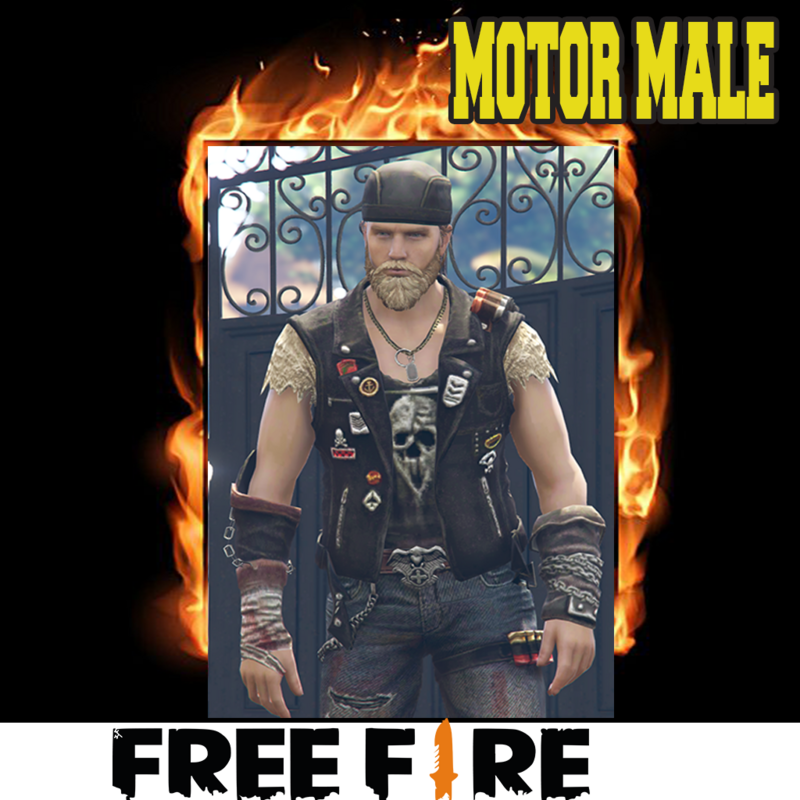 FREE FIRE MOTOR COUPLE MALE ADDON PED GAT 5