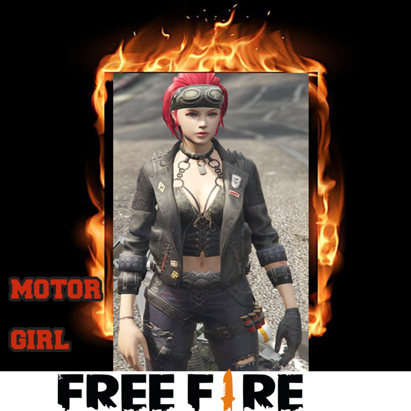 MOTOR GIRL ADDON PED GTA5 FREE FIRE