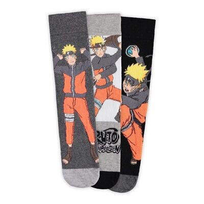 Naruto Shippuden Socken 3er-Pack Naruto 39-42