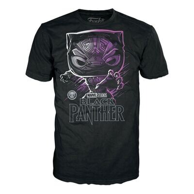 Marvel Boxed Tee T-Shirt Black Panther