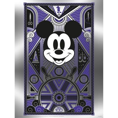 Disney Poster Metallic Print Mickey Mouse 30 x 40 cm