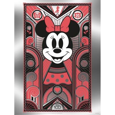 Disney Poster Metallic Print Minnie Mouse 30 x 40 cm