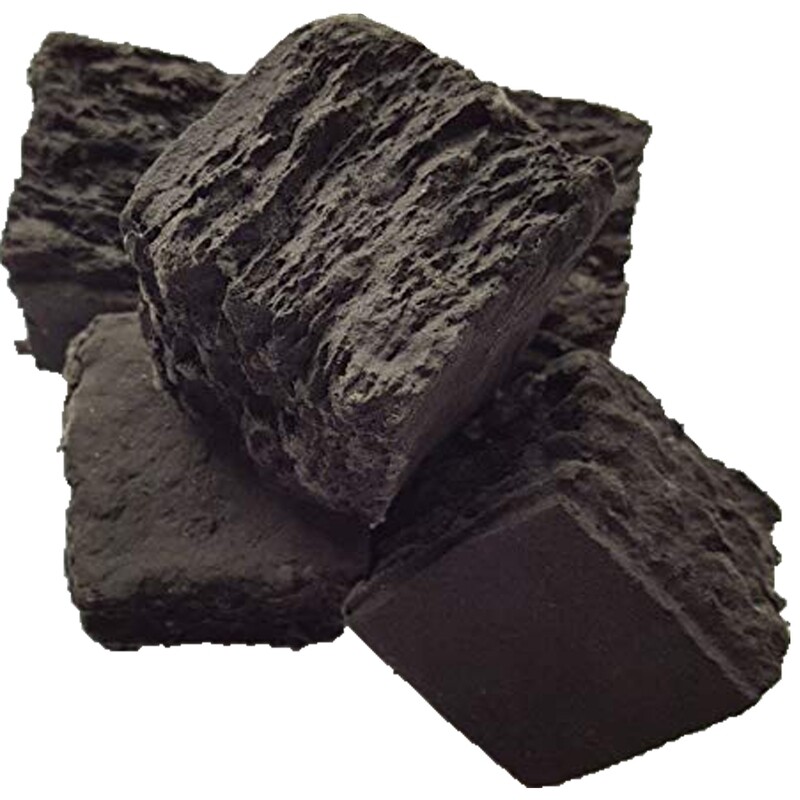 10 Extra Large Square Gas Fire Coals. Ceramic Replacements For Gas Fires, Fire Pits (6cm)