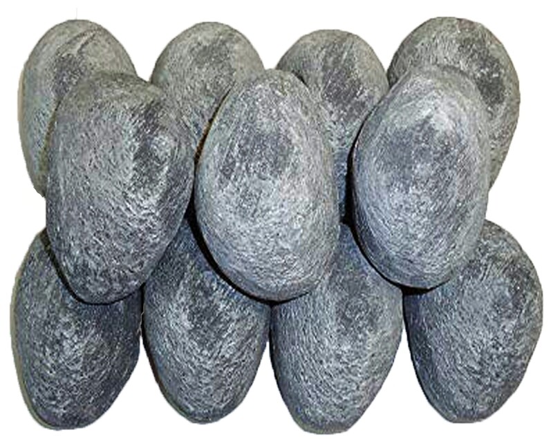 30 Grey Gas Fire Pebbles. High Quality Ceramic. For Gas Fires, Fire Pits, Ethanol Burners