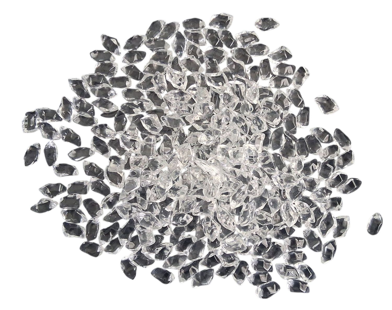 Clear Smooth Fire Glass 1kg (2.2lb) – For Fire Pits, Gas Fires And Ethanol Burners