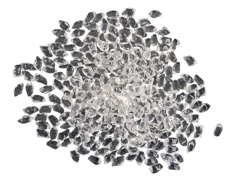 Clear Smooth Fire Glass 1kg (2.2lb) – For Fire Pits, Gas Fires And Ethanol Burners