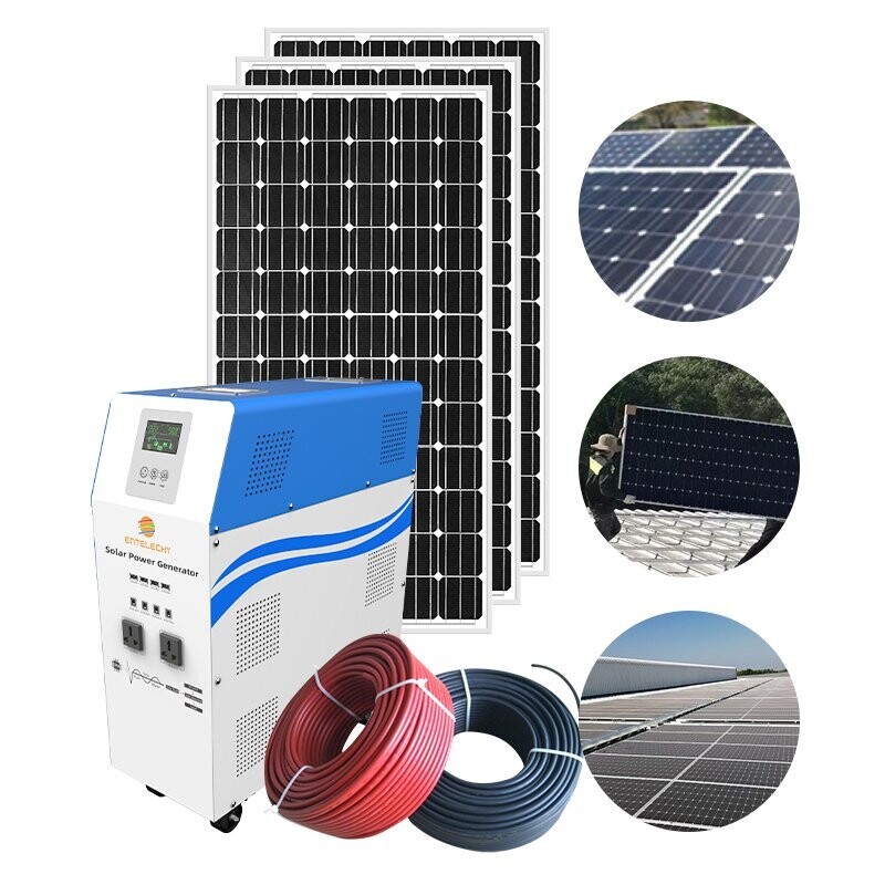 500 Watt Solaranlage mit Speicher 500 Watt Komplettset & Photovoltaik  Komplettanlage mit Speicher 500 Watt /Wechselrichter LiFePO4-Batterie