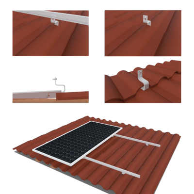 PV Montagesystem für Pfannendach