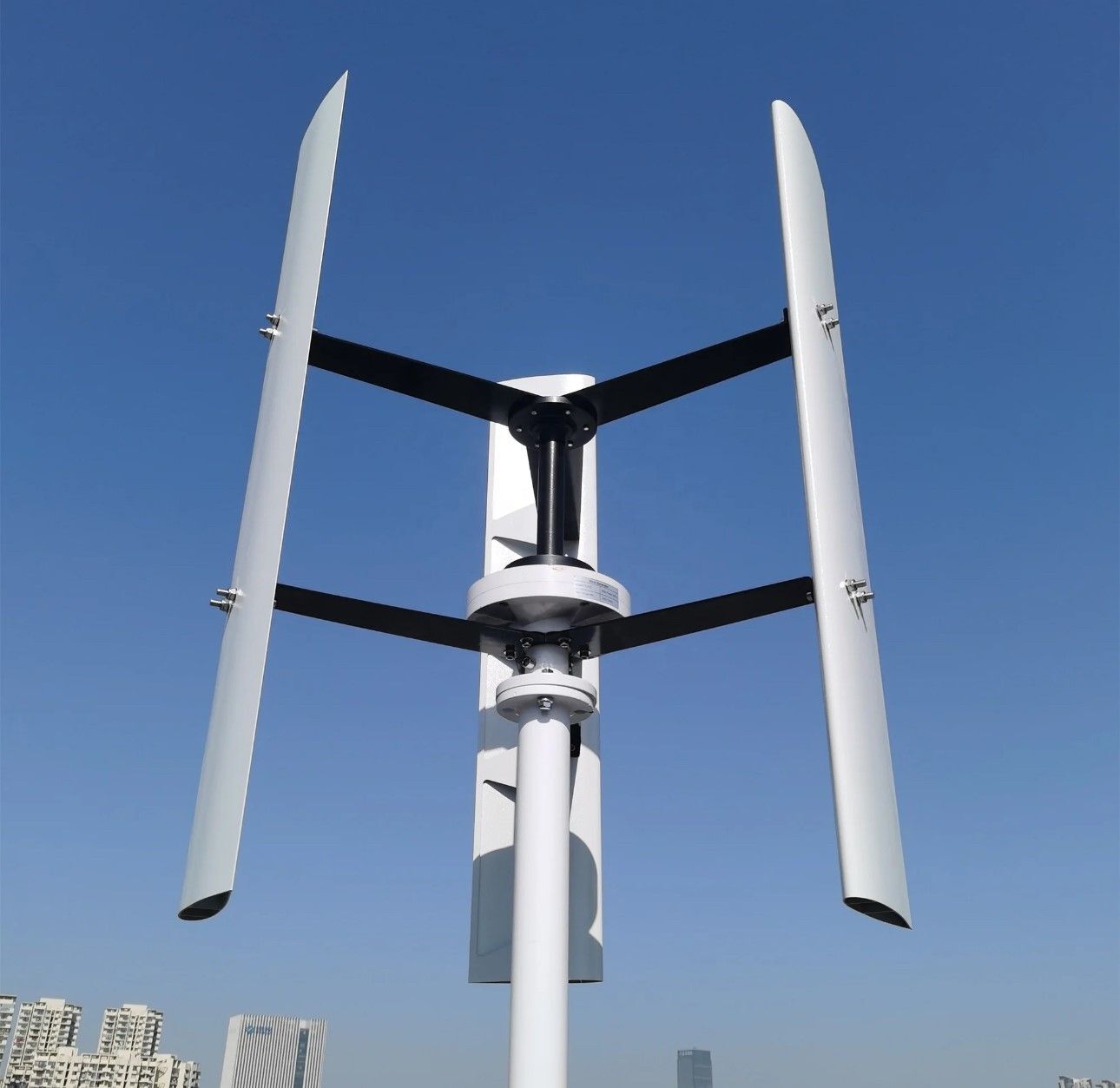 5kW Windkraftanlage Vertikal Komplettset für Zuhause - 220V - 380V  Windgenerator + Laderegler + Mast Tower und Zubehör für Windgenerator