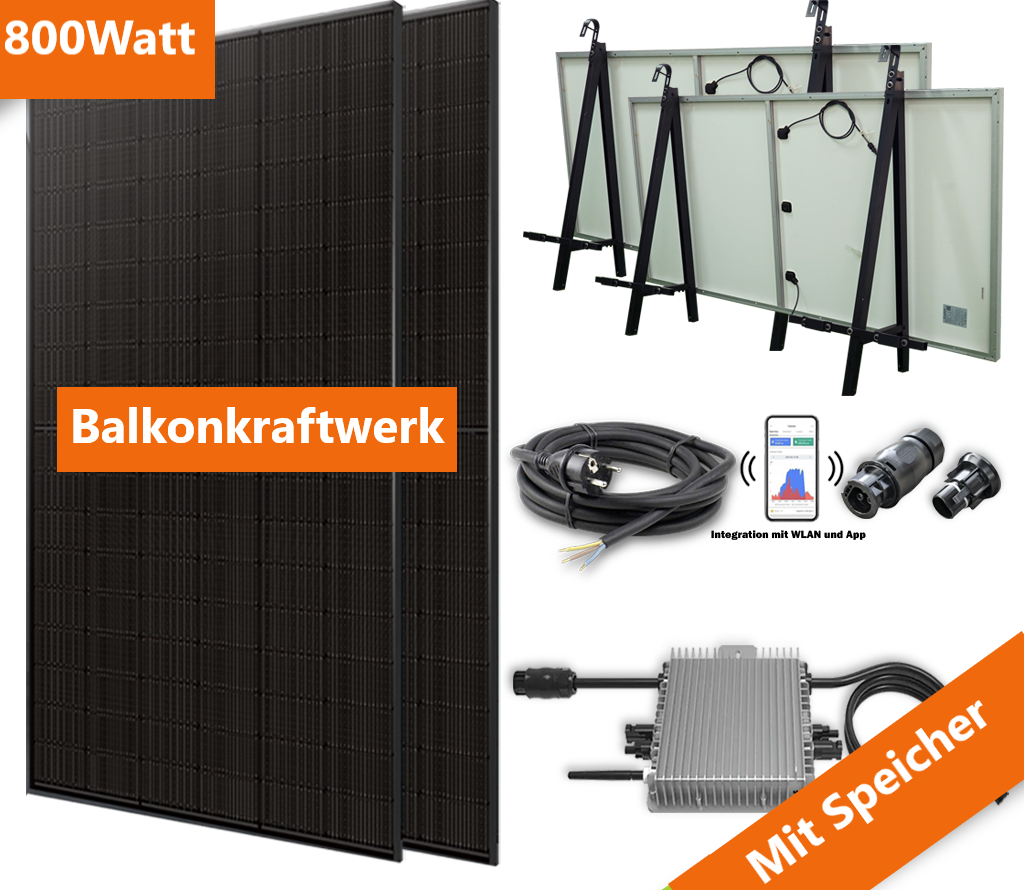 Verwunderlich Balkonkraftwerk 800 Watt Bild