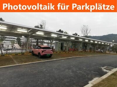 620 kW PV-Komplettanlage für Parkplätze mit Photovoltaik-Überdachung und Solar-Carportsystem.