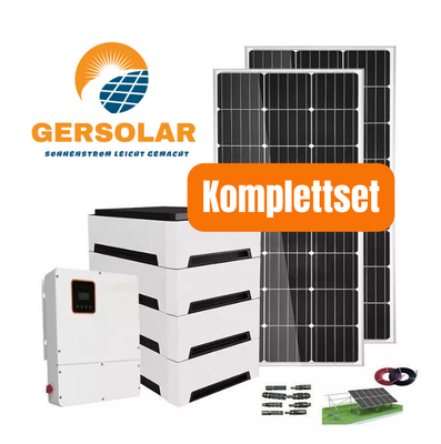 6000 Watt Hybrid Solar Komplettanlage mit Stromspeicher 6000 Watt Hybrid Solar Komplettanlage mit Stromspeicher