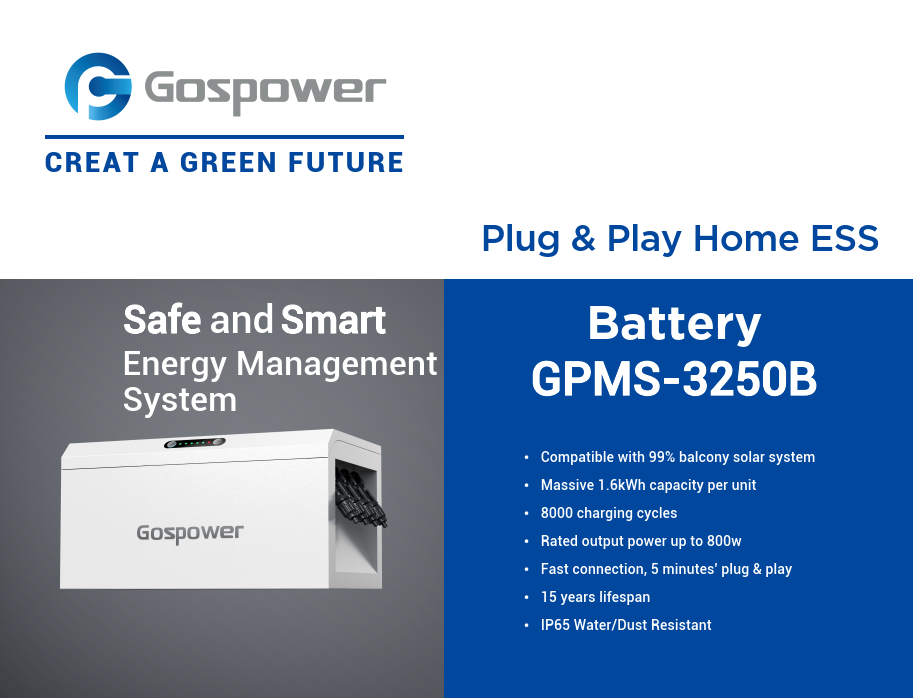 800 Watt Balkonkraftwerk mit Speicher