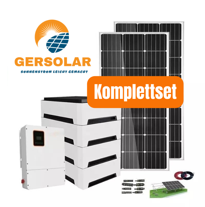 6000 Watt Hybrid Solar Komplettanlage mit Stromspeicher