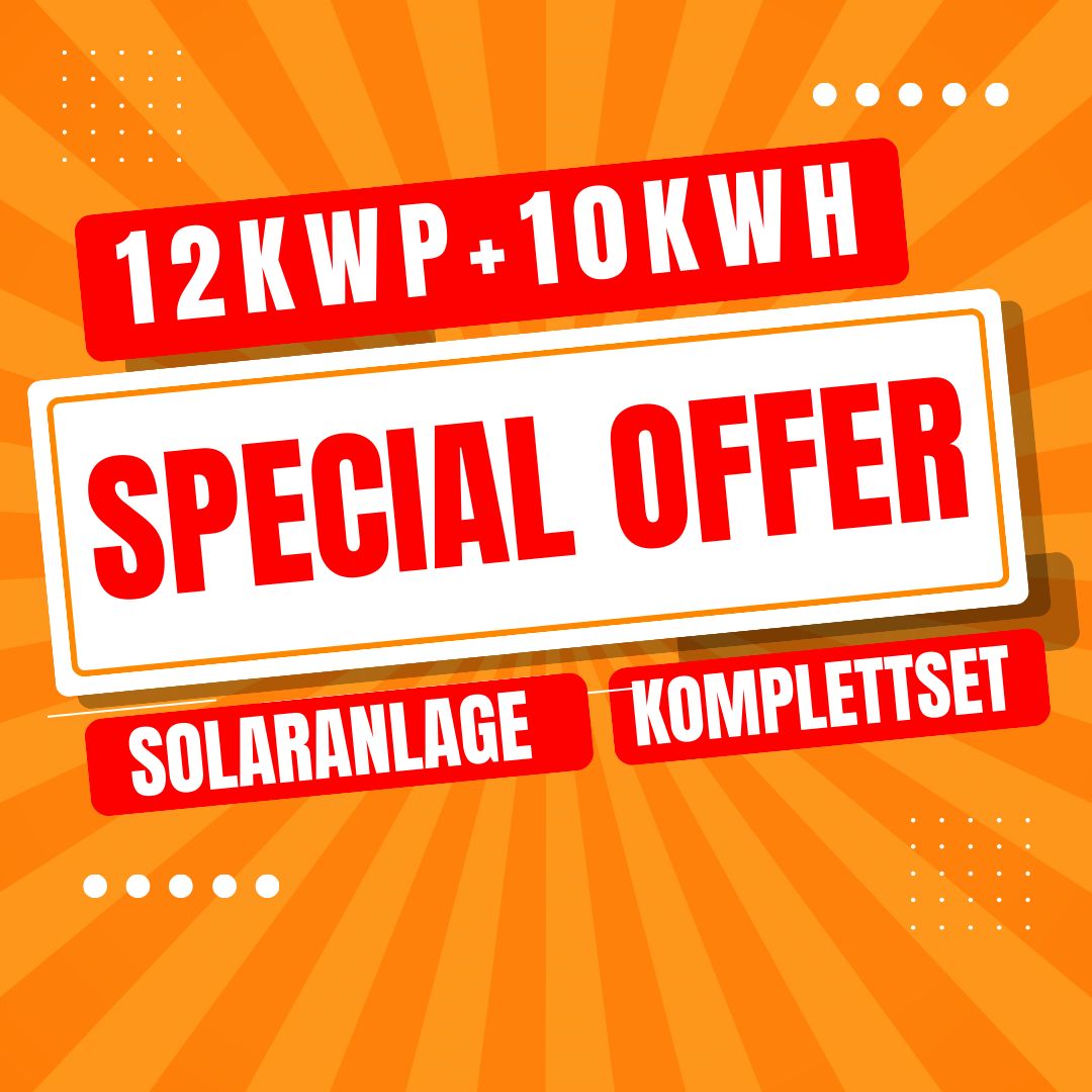 12 kW Solaranlage mit 10 kWh Speicher – JA Solar Module + Montagesystem