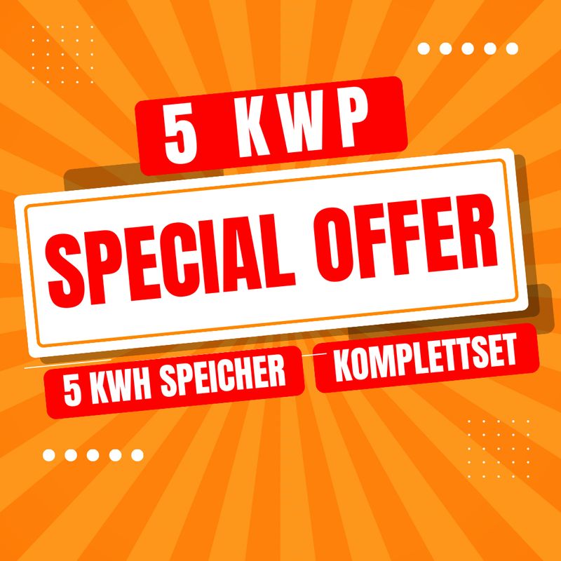 5 kWp Solaranlage – Komplettset  Glas-Glas Full Black Module inkl. Montagesystem