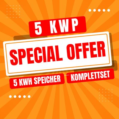 5 kWp Solaranlage – Komplettset  Glas-Glas Full Black Module inkl. Montagesystem