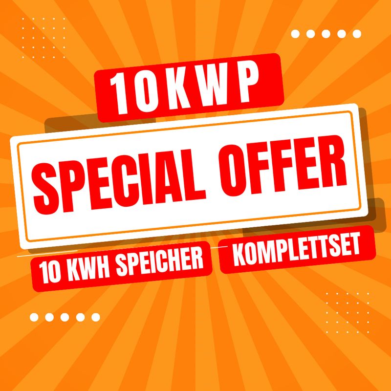 Komplettset 10 kWp Solaranlage – Glas-Glas Full Black Module inkl. Montagesystem