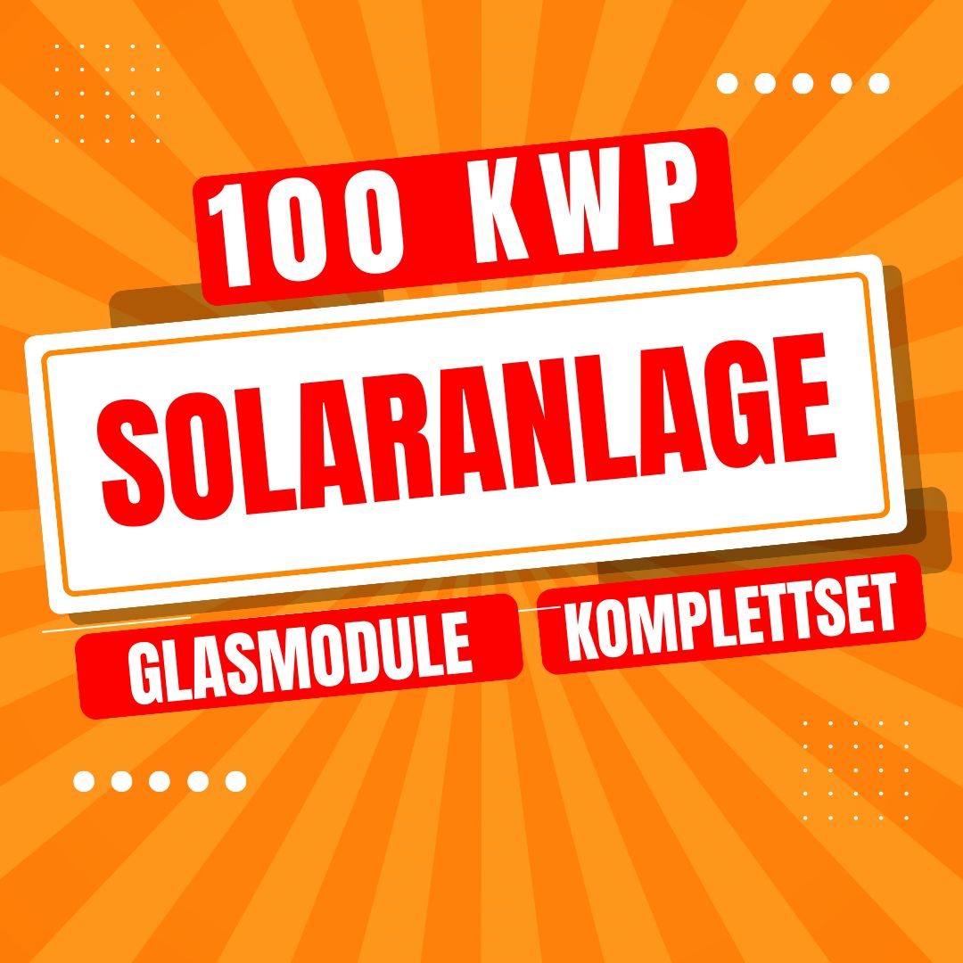 100 kW Hochvolt PV-Anlage inkl. komplettes Montagesystem