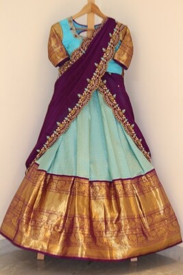 Bridal Kanchi Pattu Langa