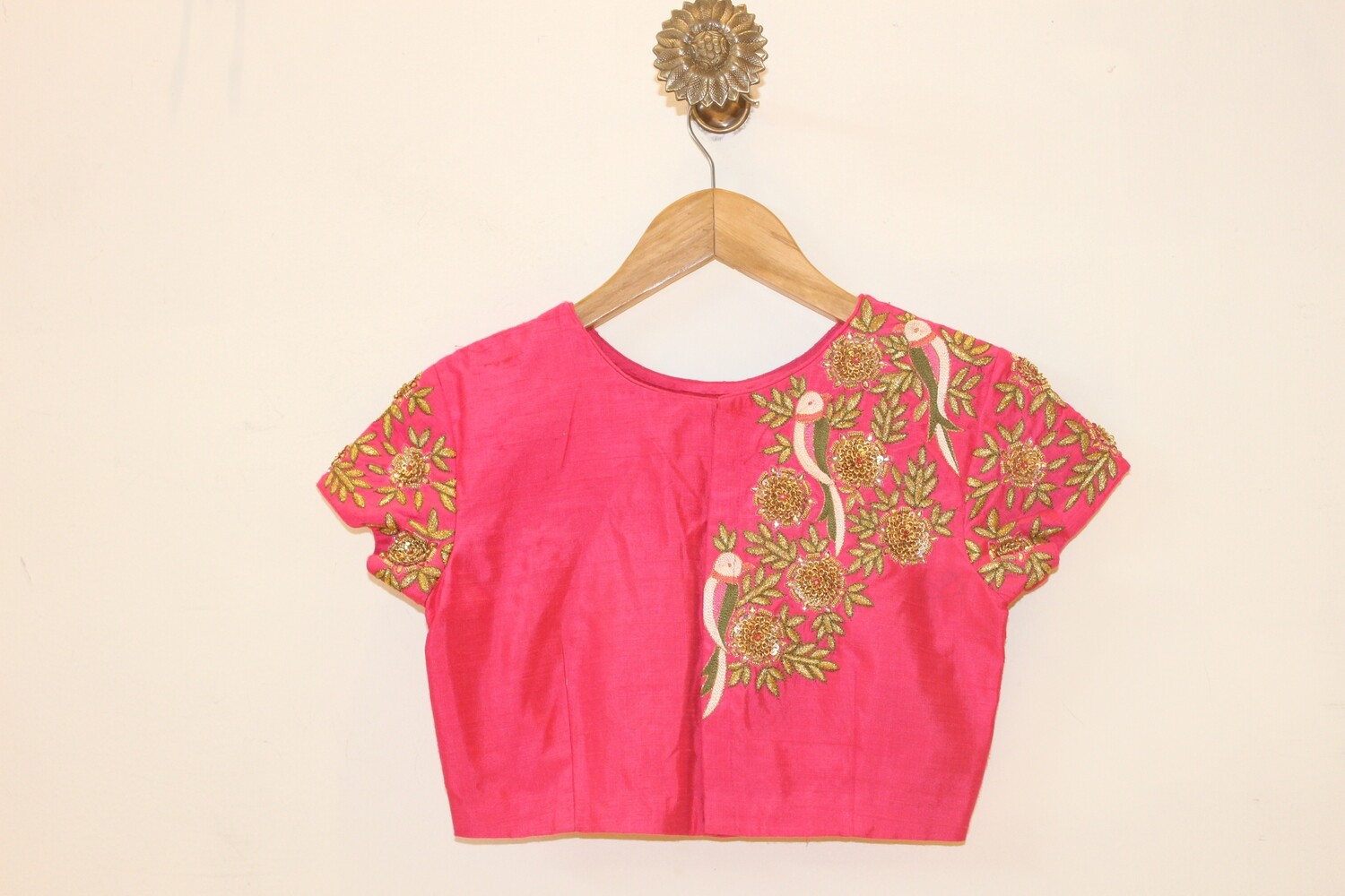 Pink RawSilk Bridal Blouse