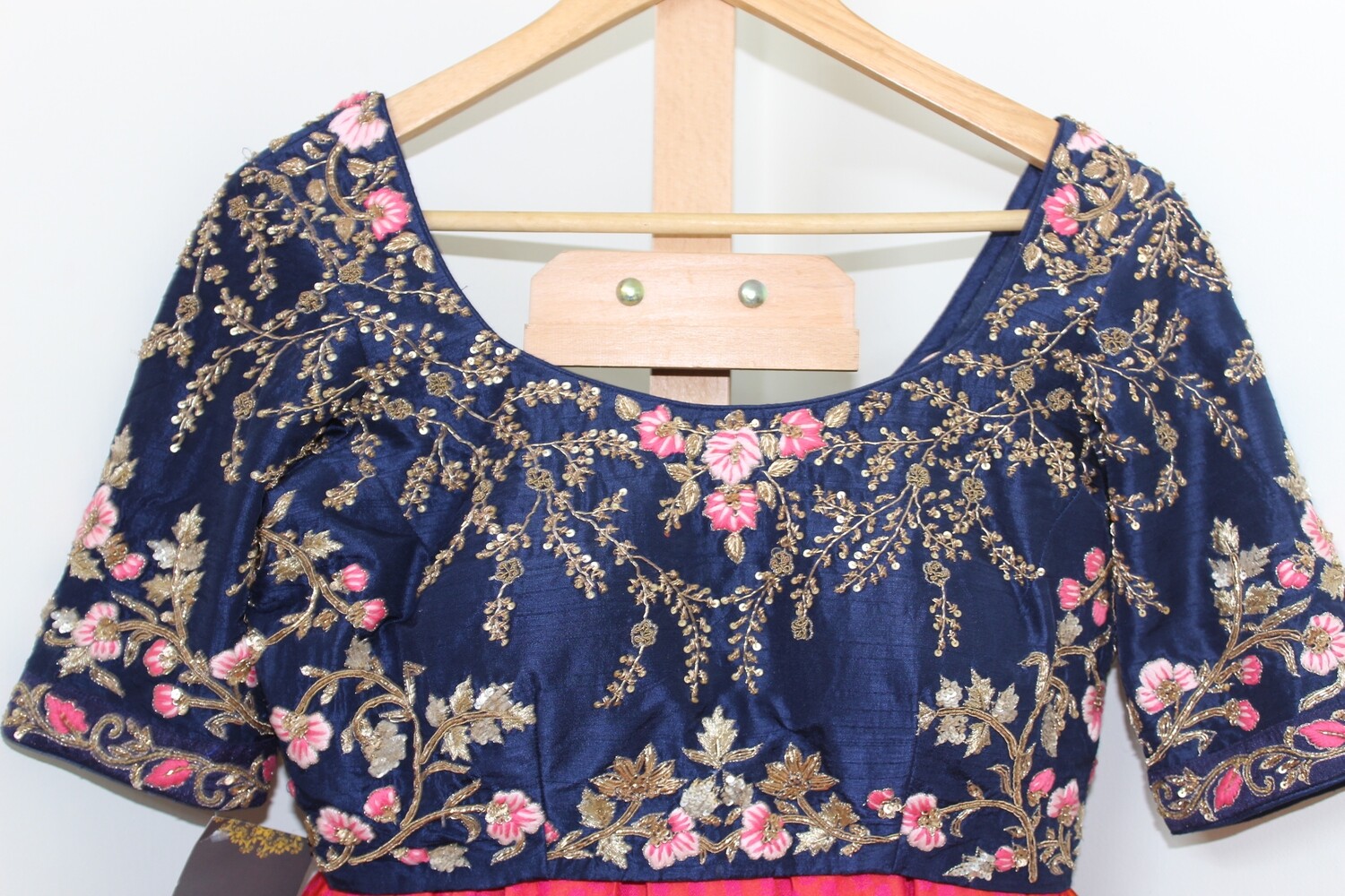 Royal Blue Bridal Blouse