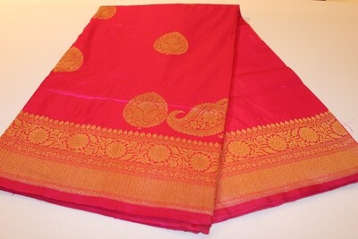 Koniya Kairi Rani Pink Pure Silk Banarasi Handloom Saree