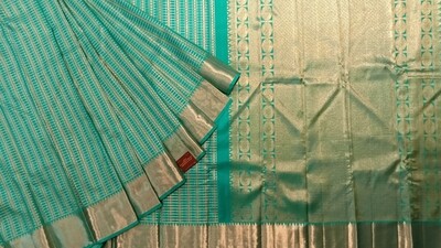 Exquisite Blue Kanchi Saree