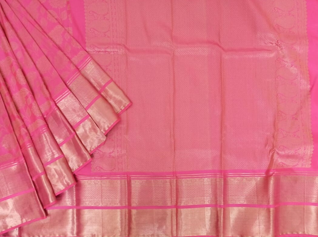 Blush Pink kanchi saree 