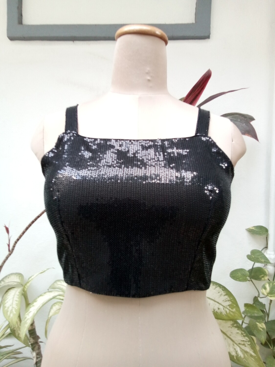 Crow black corset