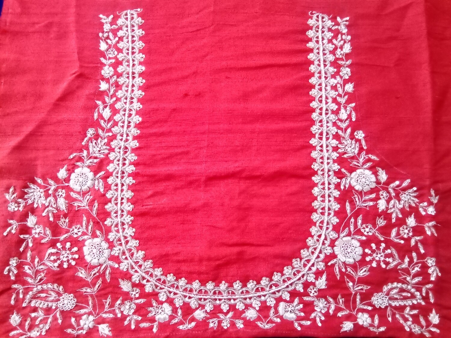 Scarlet red bridal  blouse