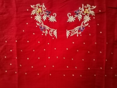  Red Bridal blouse