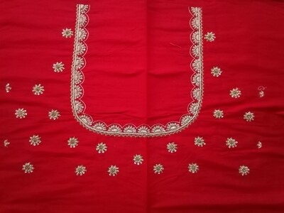  Chilli red Bridal blouse