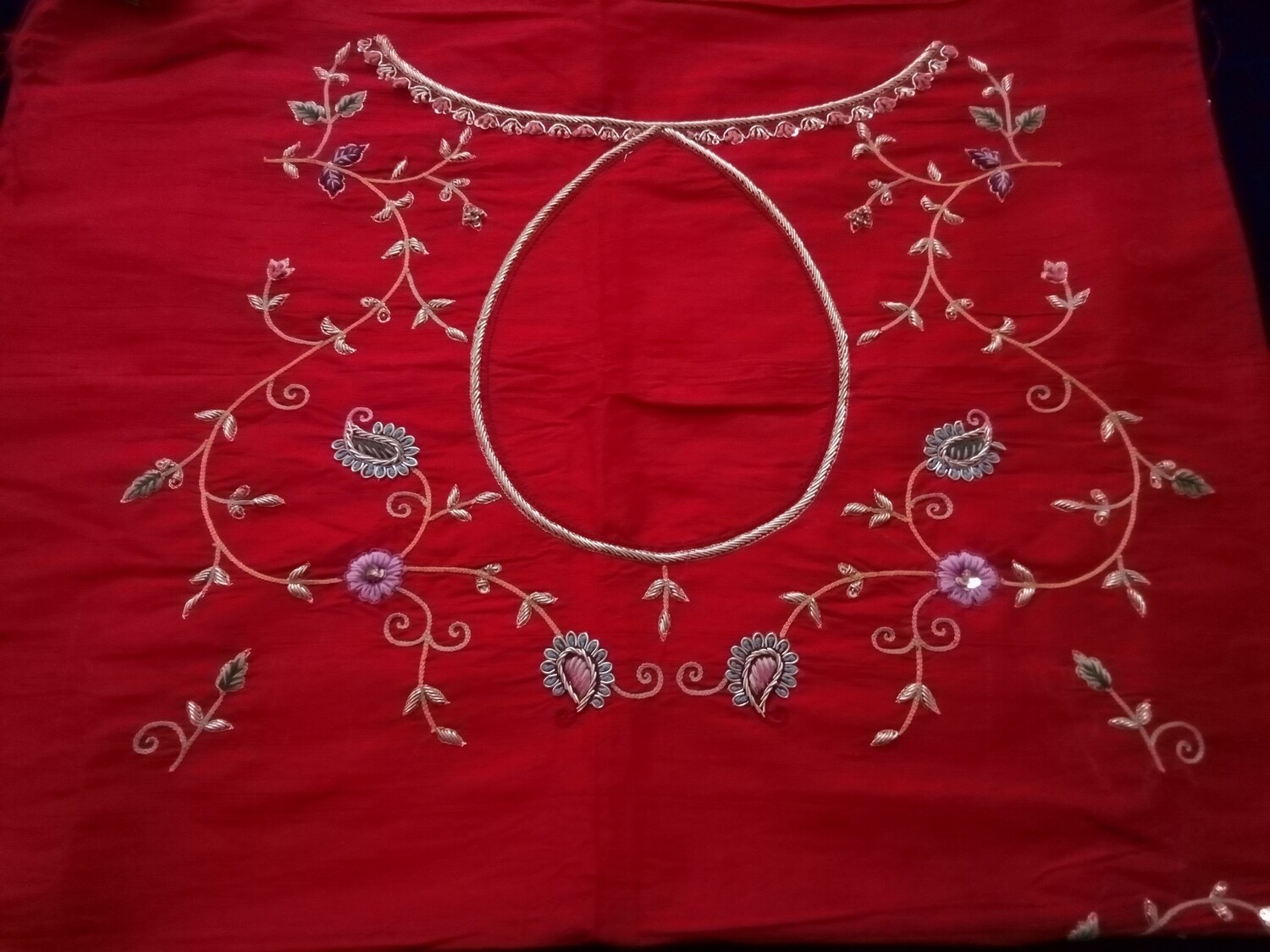 Red Bridal blouse