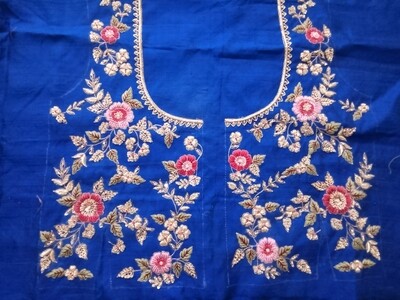 Blue Bridal blouse