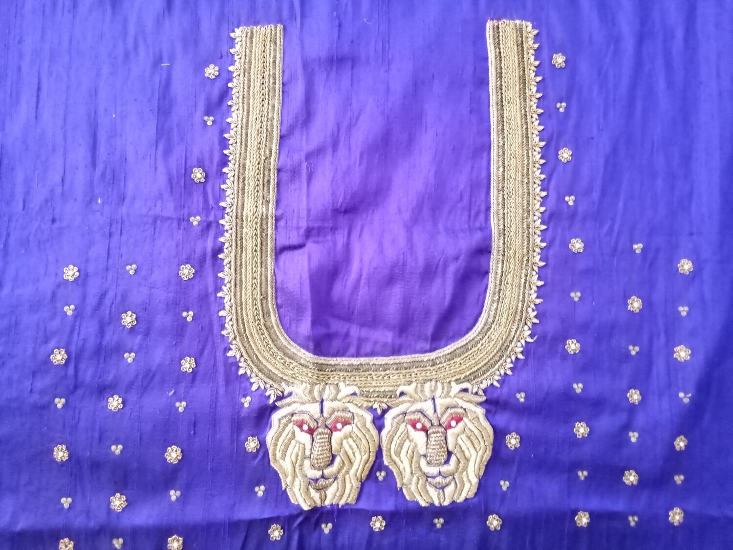 Purple bridal blouse
