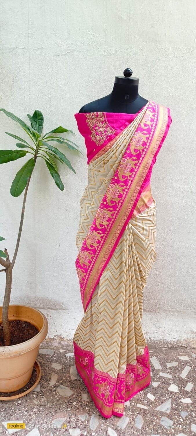 Pure Banarasi silk Handloom Saree