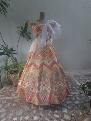 Multi colour lehenga