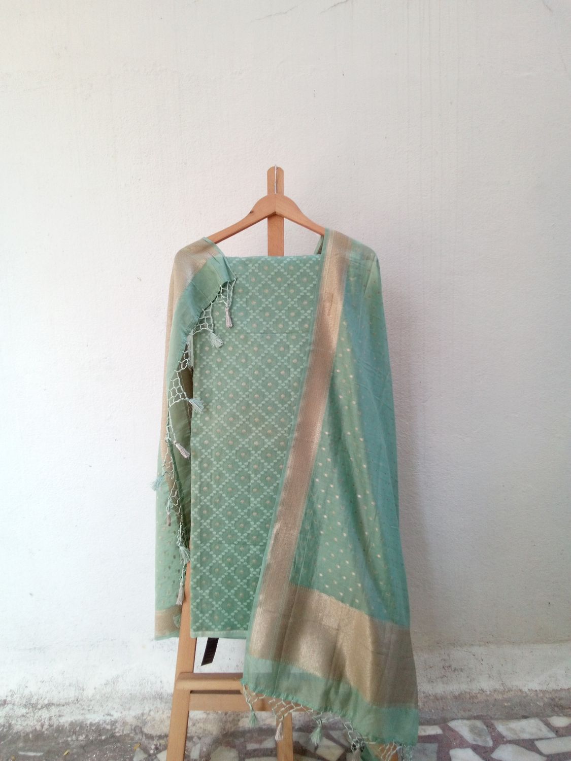 Chenderi pista green dress 