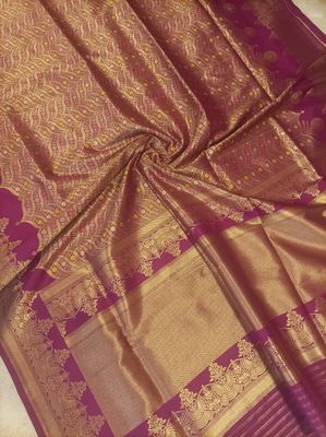 Purple Banarasi Silk Saree 
