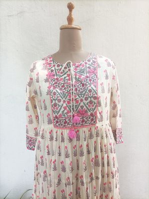 Full length layered dress 